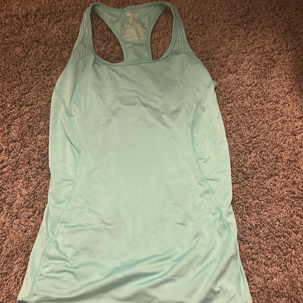 teal workout tank top